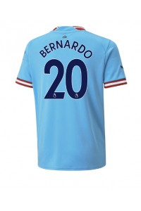 Manchester City Bernardo Silva #20 Fotballdrakt Hjemme Klær 2022-23 Korte ermer